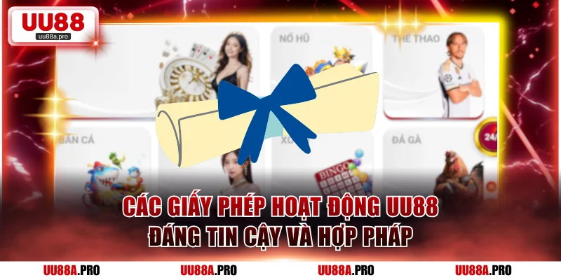 Giấy phép hoạt động UU88